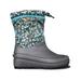 Bogs Snow Shell Animal Boot - Kids Dk Gray Multi 10 72866-074-10