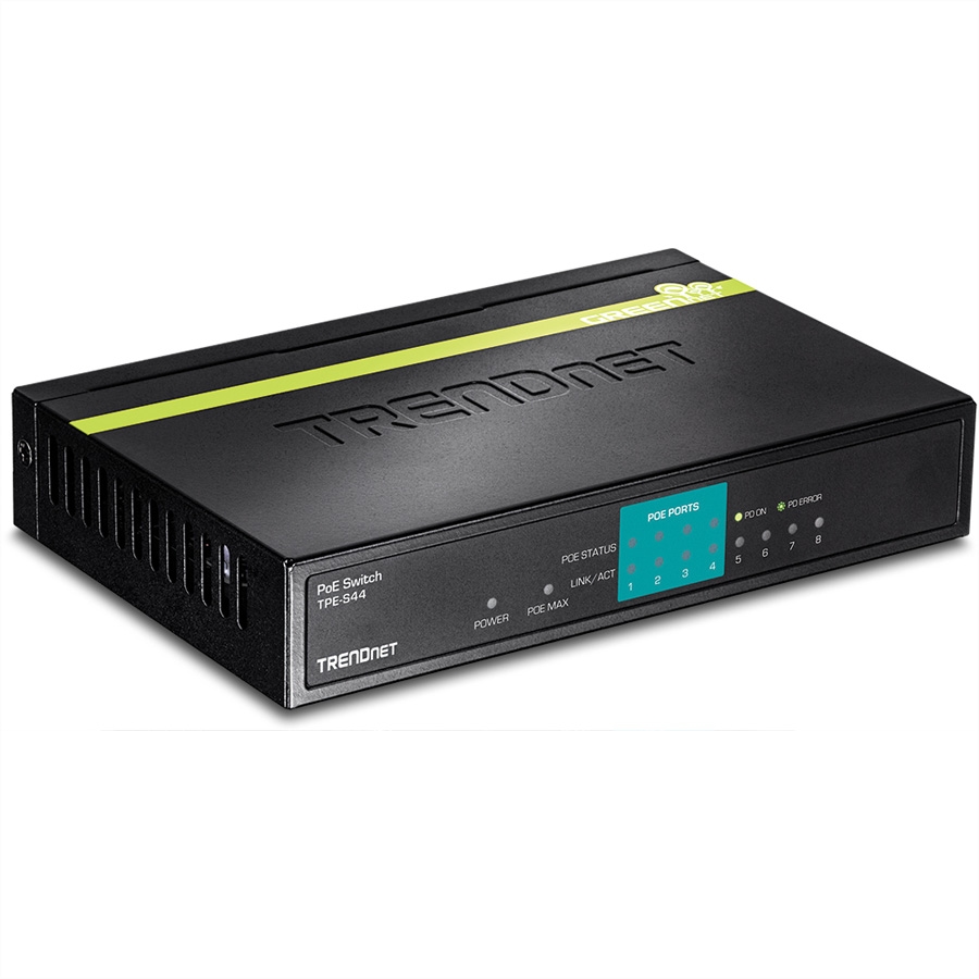 TRENDnet TPE-S44 Unmanaged network switch, Energie Über Ethernet (PoE) Image