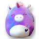 Squishmallow Official Kellytoy Plush 8 Inch Squishy Soft Plush Toy Animals (Aurora Unicorn (White Nose))