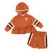 Girls Infant Colosseum Texas Orange Longhorns Spoonful Full-Zip Hoodie & Shorts Set