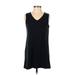 Women With Control Casual Dress - Slip dress: Blue Dresses - Size Small