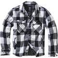 Brandit Lumber Jacket, black-white, Size M