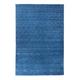 Morgenland Gabbeh Teppich - Indus - Uni - blau - 300 x 200 cm - rechteckig