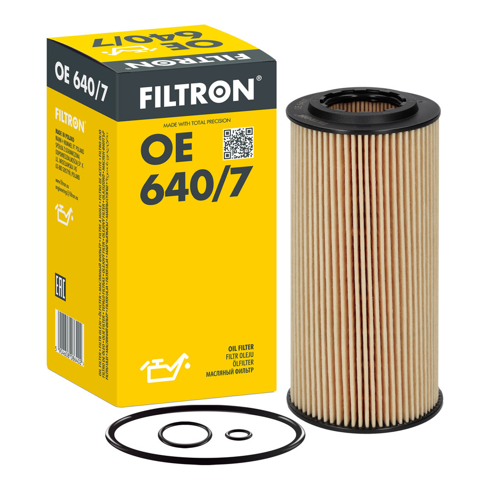 FILTRON Ölfilter oe6407 Filtereinsatz 135mm für Mercedes Image