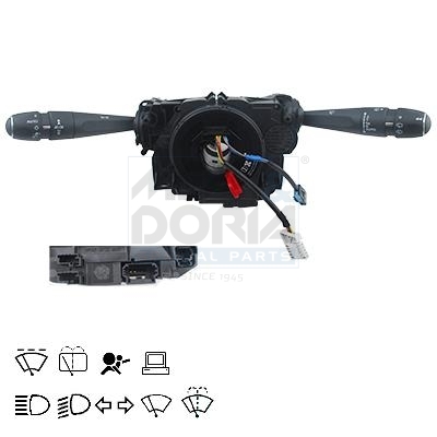 MEAT & DORIA Lenkstockschalter mit Airbag-Wickelfeder für PEUGEOT CITROËN/PEUGEOT CITROËN 00006243C7 98199587ZD 98000233XT 231328