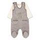 Sterntaler Baby Unisex Strampler-Set Strampler-Set Nicki Elefant Eddy - Strampler Baby, Babybody, Babykleidung - grau, 68