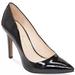 Jessica Simpson Shoes | Jessica Simpson Womens Cassani Classic Black Leather Pointed Toe Pumps Size 10m | Color: Black/Cream | Size: 10