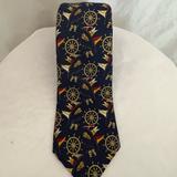 Gucci Accessories | Gucci Boat Steering Wheel Anchor Sulk Neck Tie | Color: Blue/Yellow | Size: Os