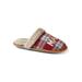 Women's Mama Slippers by Dearfoams in Red Plaid (Size S M)