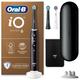 Oral-B iO Series 6 Plus Edition Elektrische Zahnbürste/Electric Toothbrush, PLUS 3 Aufsteckbürsten für Elektrische Zahnbürsten, Magnet-Etui, 5 Putzmodi, recycelbare Verpackung, black