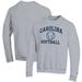 Men's Champion Gray North Carolina Tar Heels Softball Icon Crewneck Pullover Sweatshirt