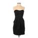 Charlotte Russe Cocktail Dress - Sheath: Black Solid Dresses - Women's Size 4