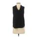 Zara Basic Sleeveless Blouse: Black Tops - Women's Size X-Small