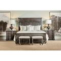 Hooker Furniture Low Profile Standard Bed Wood in White/Black | 74.25 H x 83.25 W x 95.75 D in | Wayfair 5961-90260-02