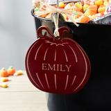 Personalization Mall Personalized Wood Pumpkin Tag Wood in Brown | 3.75 H x 3.5 W x 0.25 D in | Wayfair 28467-R