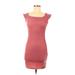 Shein Casual Dress - Bodycon: Pink Print Dresses - Women's Size Medium