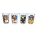 Silver Buffalo The Girls 4 Piece 1.5 oz. Shot Glass Set Glass in Black/Yellow | 5.5 H x 2 W in | Wayfair GOL52464