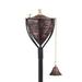 Legends International LLC Amsterdam Tiki Torch Set Metal in Brown | Wayfair AMS-P-BB