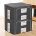 Latitude Run® Fabric Box Set Fabric in Gray | 7.87 H x 15.74 W x 11.81 D in | Wayfair FA8E5FF595CA4D999E79C89F1A327632