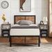 Trent Austin Design® Kempst 3 Piece Solid Wood Bedroom Set Wood/Metal in Brown | 39.3 H x 41.6 W x 77.3 D in | Wayfair