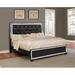 Bella Esprit Bed, Queen Wood & /Upholstered/Faux leather in Black | 55 H x 63 W x 85 D in | Wayfair E52431Q-BED