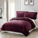 Gracie Oaks 3 Piece Box Quilted Micromink Bedspread 102" X 90" Polyester/Polyfill/Microfiber in Red | Wayfair 35AAB9DDDA564DD986752FFD84E0A072