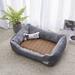 Tucker Murphy Pet™ Four Seasons Generic Dog Kennel Pet Mat Dog Supplies Kennel Cotton in Gray | 6 H x 35.5 W x 27.5 D in | Wayfair