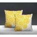 Bay Isle Home™ Lulu Lemon Print Indoor/Outdoor Square Pillow Polyester/Polyfill blend in Yellow | 19 H x 19 W x 5.25 D in | Wayfair
