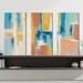 Wrought Studio™ "90S Color Blocks" By Silvia Vassileva 3 Piece Print On Canvas in White | 24 H x 36 W x 1 D in | Wayfair