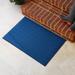 AllModern Resisal Solid 34 in. x 22 in. Indoor/Outdoor Door Mat Synthetics in Blue | 34 H x 22 W x 0.31 D in | Wayfair