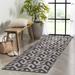 Gray 118 x 31 x 0.01 in Area Rug - Well Woven Medusa Atlantis Modern Stripes Indoor/Outdoor Flat-Weave Rug | 118 H x 31 W x 0.01 D in | Wayfair