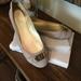 Coach Shoes | Coach London Women’s Leather Ballet Flats, Color Beige, Size 7m | Color: Cream | Size: 7