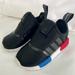 Adidas Shoes | Adidas Nmd 360 Toddler Slip On Sneakers Black White Red Blue Ee6355 Size 5k | Color: Black | Size: 5k