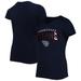 Girls Youth New Era Navy Tennessee Titans Reverse Sequin Wordmark V-Neck T-Shirt