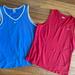 Nike Tops | L Nike Tank Top Bundle V-Neck Updated Club Tee Blue White Border And Solid Red | Color: Blue/Red | Size: L