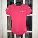 Adidas Tops | Adidas Pink Woman's Short Sleeve Athletic Top In Small | Color: Pink | Size: S