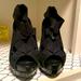 Jessica Simpson Shoes | Jessica Simpson Platform Open Toe | Color: Black | Size: 7.5