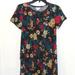 Lularoe Dresses | Lularoe Carly Dress Spring Floral Xxs Nwt | Color: Black/Green | Size: Xxs