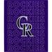 Colorado Rockies 60" x 70" Echo Wordmark Lightweight Blanket