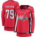 Women's Fanatics Branded Charlie Lindgren Red Washington Capitals Home Breakaway Player Jersey