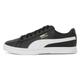 PUMA Unisex Court Star SL Trainers Lace Up - Black-White-White - 6