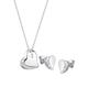 Elli - Herz Zirkonia 925 Sterling Silber Schmuck-Set Damen