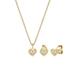 Elli DIAMONDS - Herz Liebe Valentin Diamant (0.105ct) 585 Gelbgold Schmuck-Set Damen