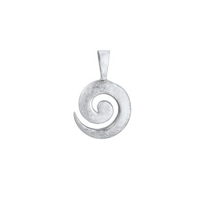 Nenalina - Spirale Basic Kreis Kettenanhänger 925 Silber Charms & Kettenanhänger Damen