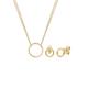 Elli - Geo Kreis Basic Minimal 925 Sterling Silber Cercle Schmuck-Set Damen