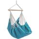 AMANKA XXL Hanging Chair 185 x 130 cm for 2 People Hanging Seat up to 150 kg Cotton Hammock Including 360° Swivel Hanging Swing Blue