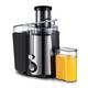 Wide Chute Slow Masticating Juice Extractor Stainless Steel Cold Press Juicer Machine Quiet Motor High Juice Yield for Fruits, Vegetables, Baby Food & Smoothies, Easy to Clean (Color : Silver)