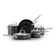 Calphalon Classic Hard-Anodized Nonstick Cookware, 10-Piece Pots and Pans Set, Black