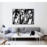 Advance Multi-Sign 3 Piece Wall Décor Set Metal in Black/Gray/White | 40 H x 47 W x 0.5 D in | Wayfair ABST-M11-4634-BL