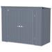 Arrow 94.36 ft. W x 42.6 ft. D Metal Traditional Storage Shed in Blue | 77.4 H x 96.7 W x 46.7 D in | Wayfair EP84AN